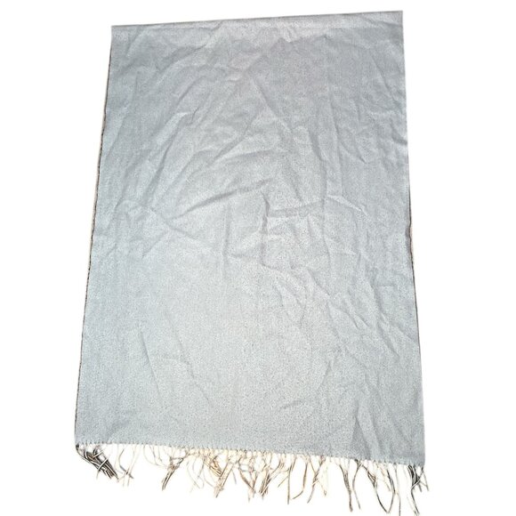 CASHMERE OMBRE SCARF FRINGE - Picture 4 of 6